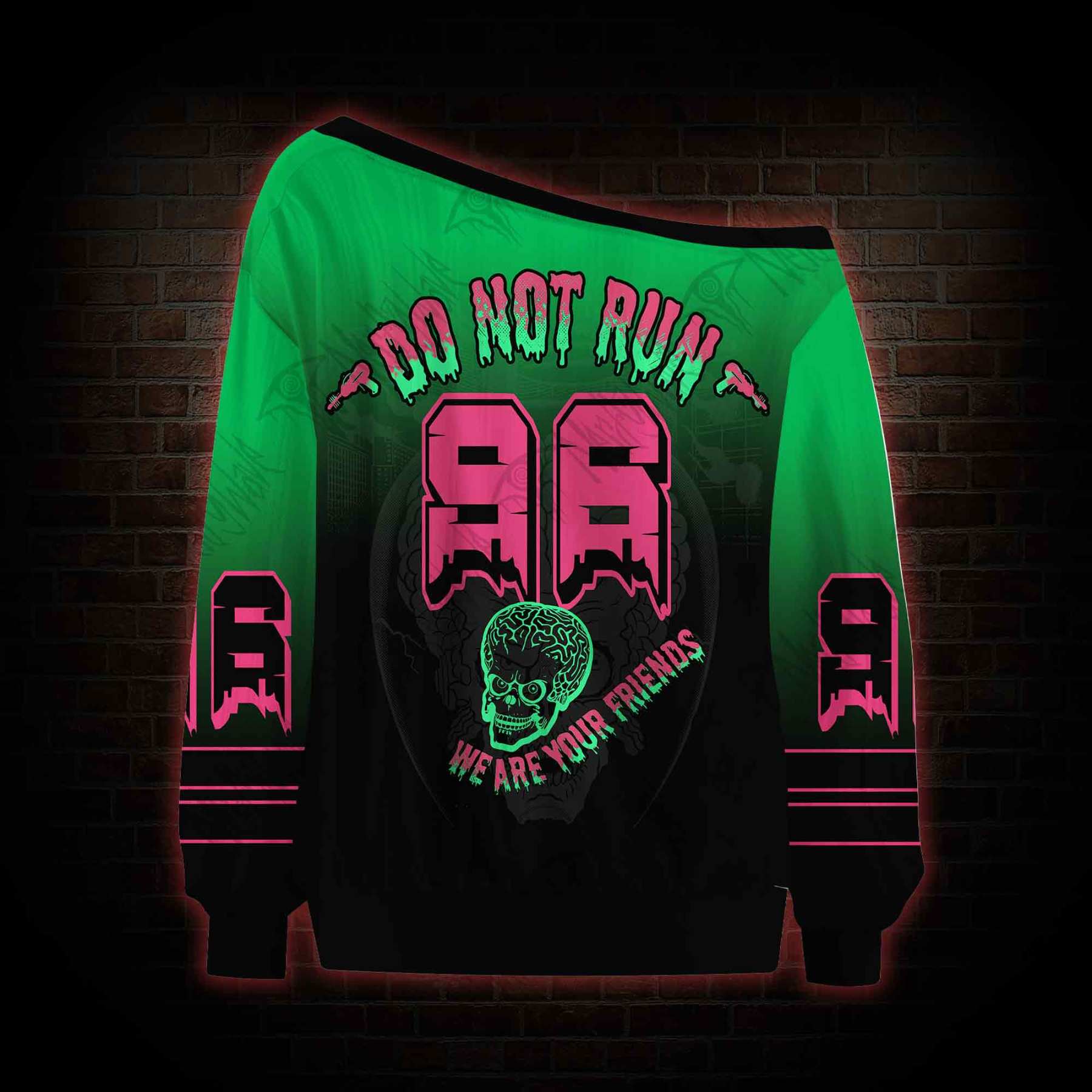 Destroy All Humans! Off Shoulder Jersey