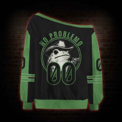  No Problemo Frog Off Shoulder Jersey