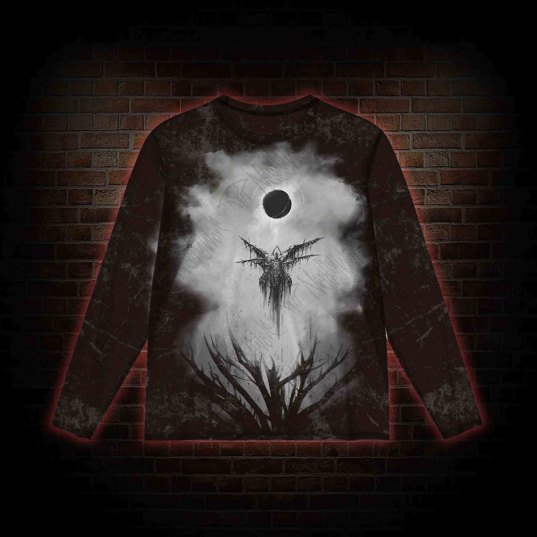 Angel of Death Mesh Long Sleeve Top