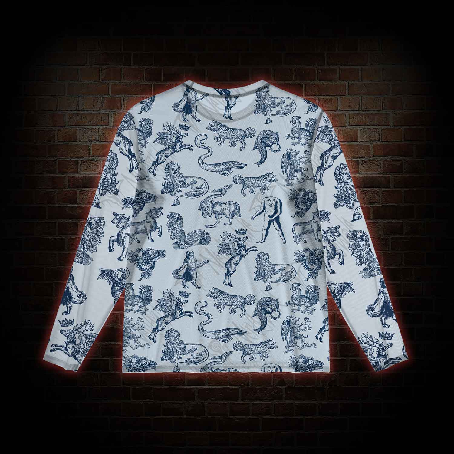 Medieval Monster Mesh Long Sleeve Top