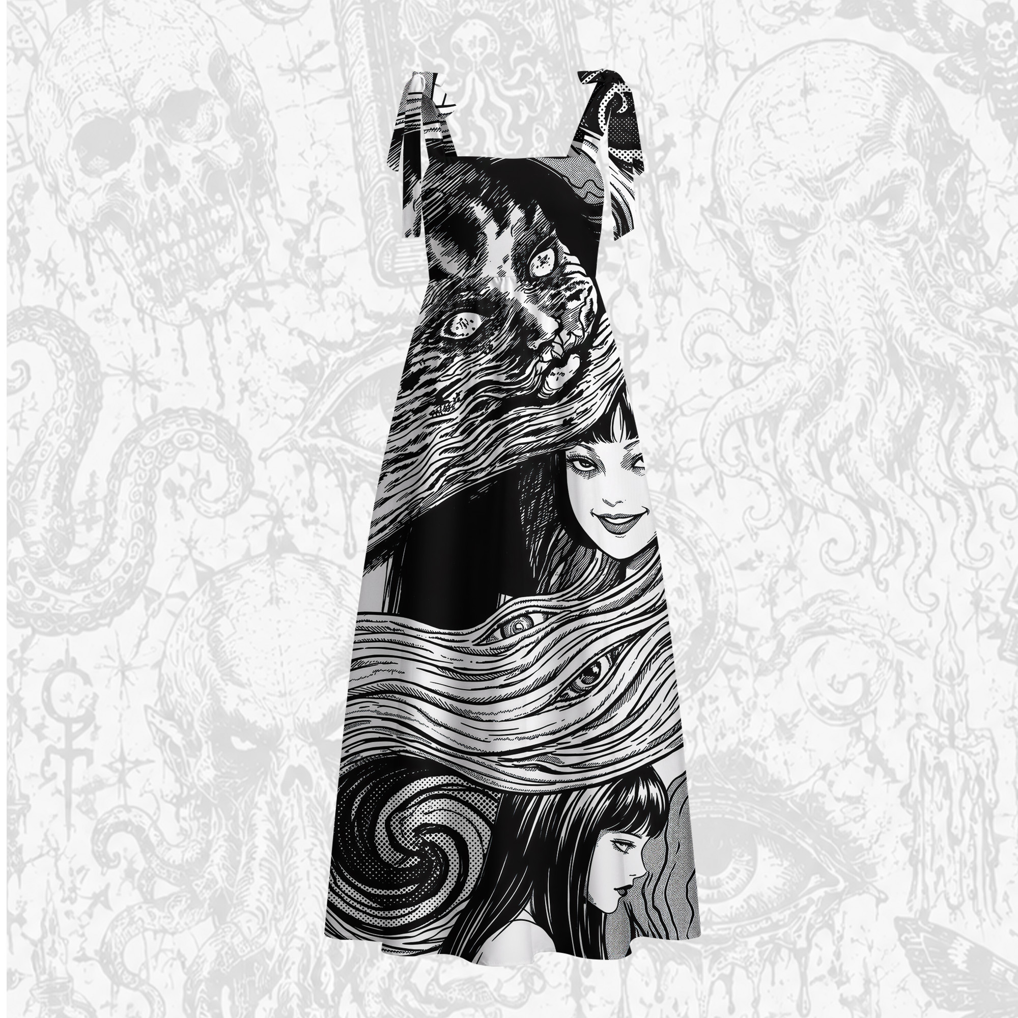 I was Just Born This Beautiful Tie Shoulder Maxi Dress