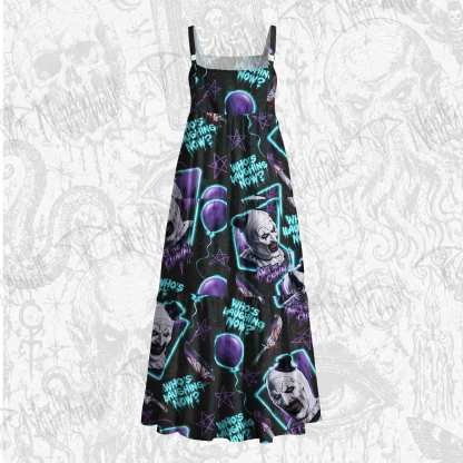 Horror Who's Laughing Now? Wide Straps Maxi Dress