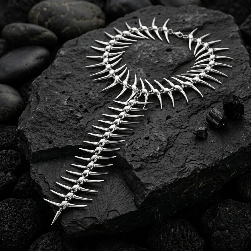 Fish-bone Awl Necklace