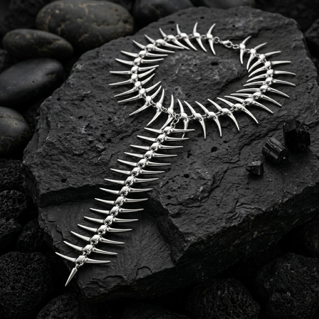 Fish-bone Awl Necklace