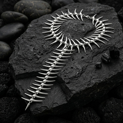 Fish-bone Awl Necklace