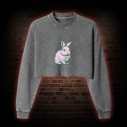 Actually All Of My Systems Are Nervous Washed Cropped Sweatshirts