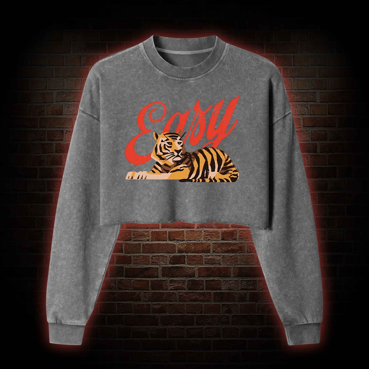 Easy Tiger Washed Cropped Sweatshirts