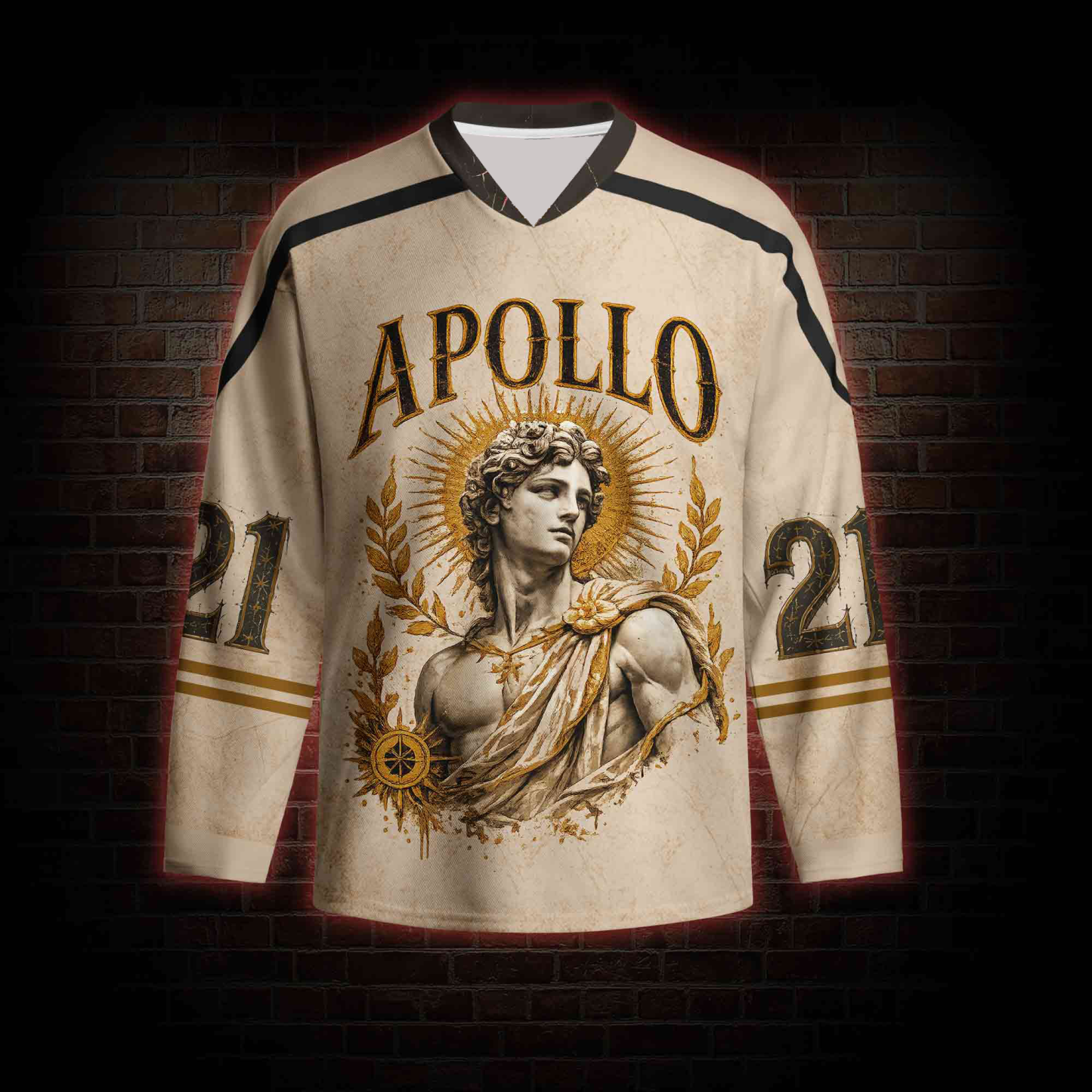 Born of Shine Greek mythology Long Sleeve Hockey Jersey