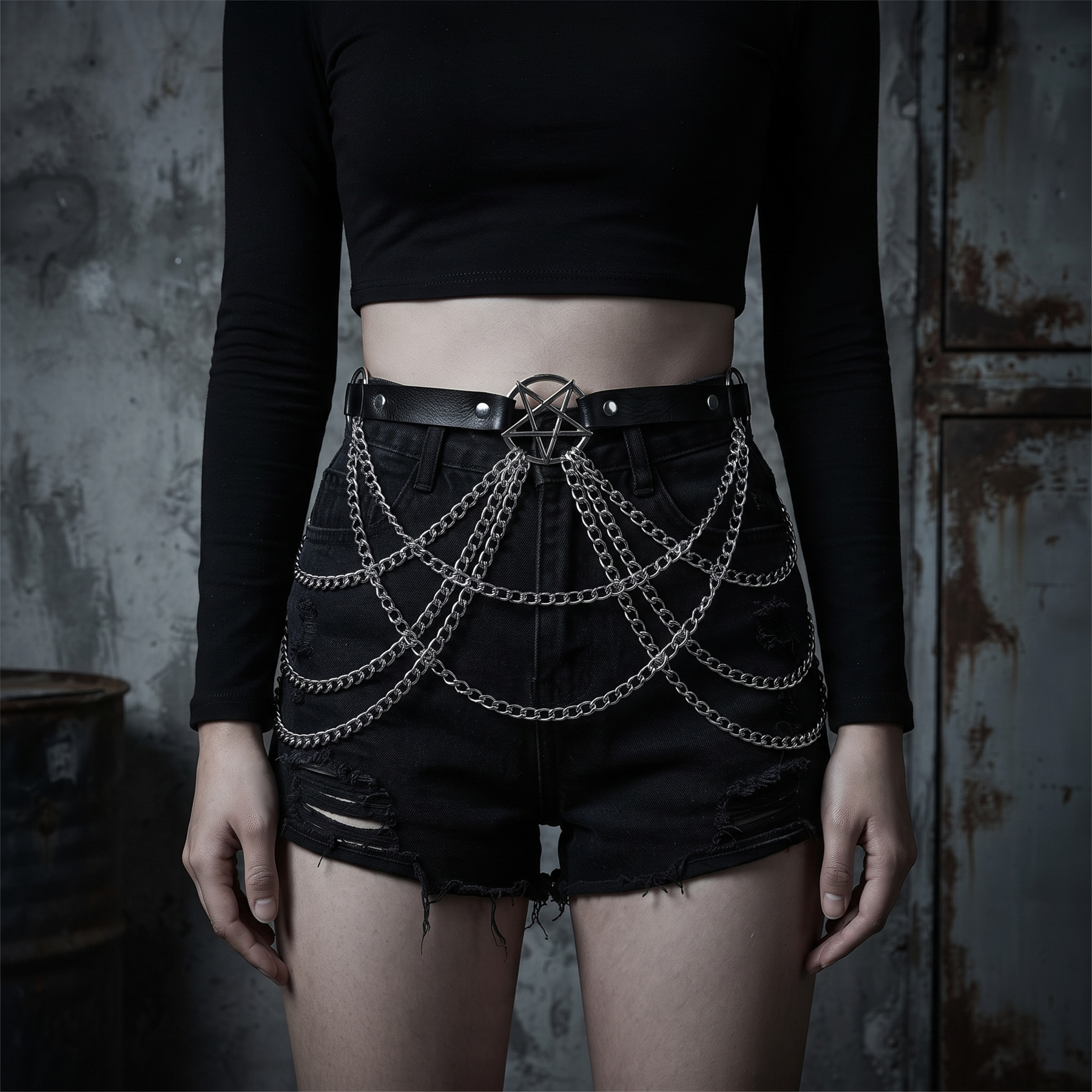 Fashion PU Leather Waist Chain Belt
