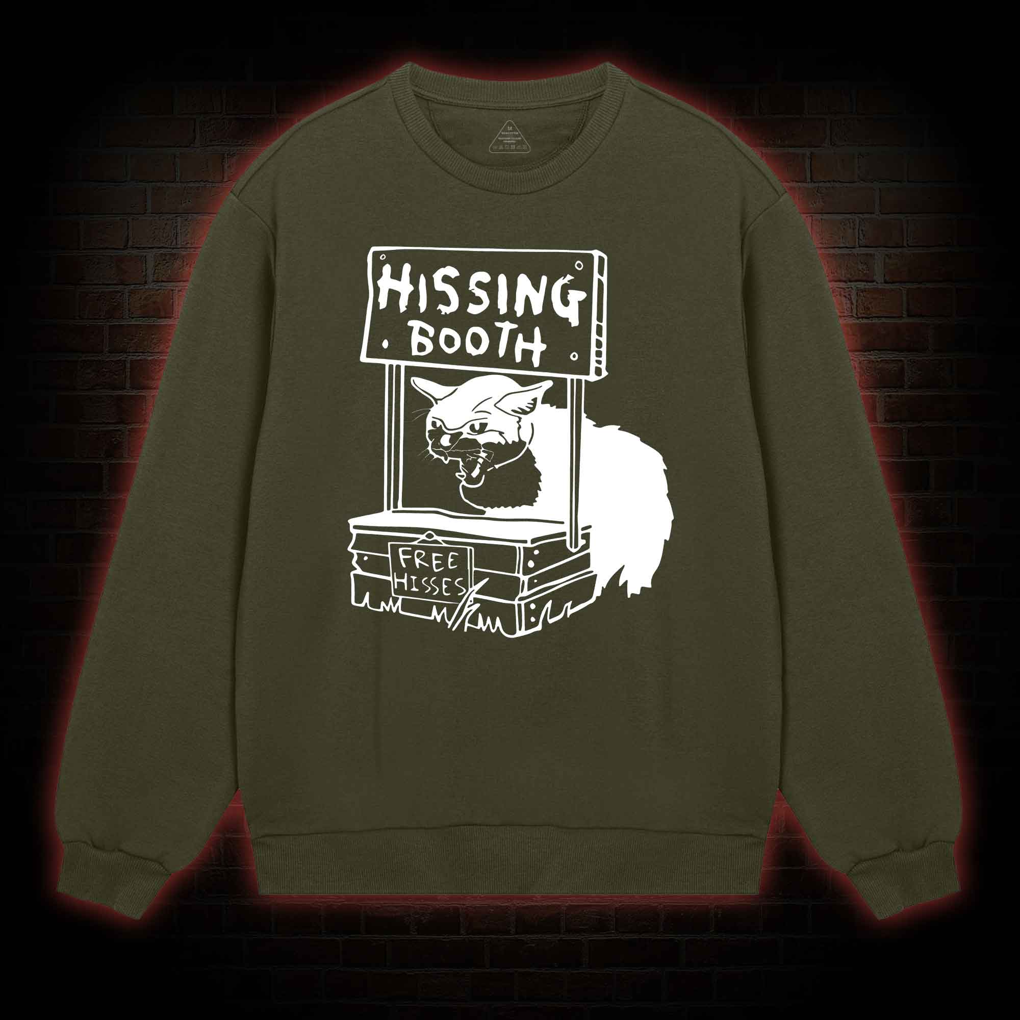 Cat Hissing Booth Sweatshirt