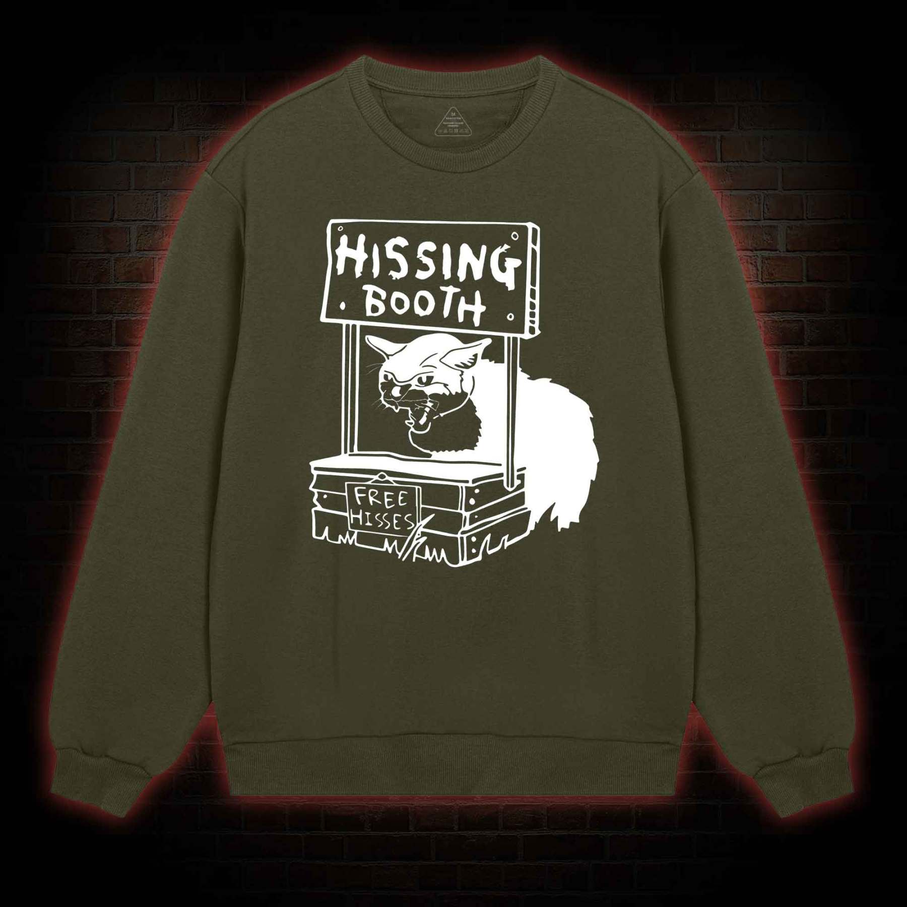 Cat Hissing Booth Sweatshirt