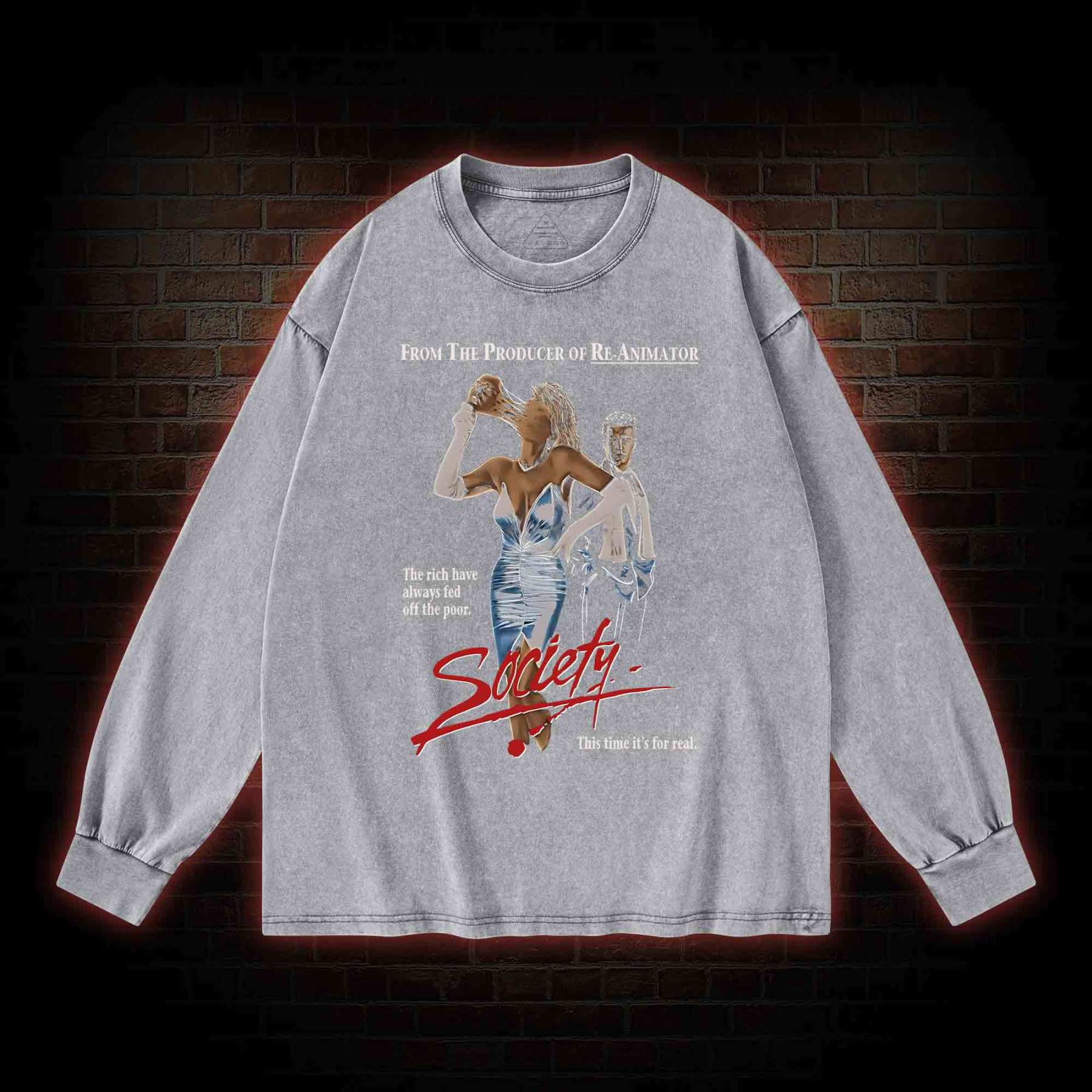 This Time it's for Real Washed Long-Sleeve T-shirt