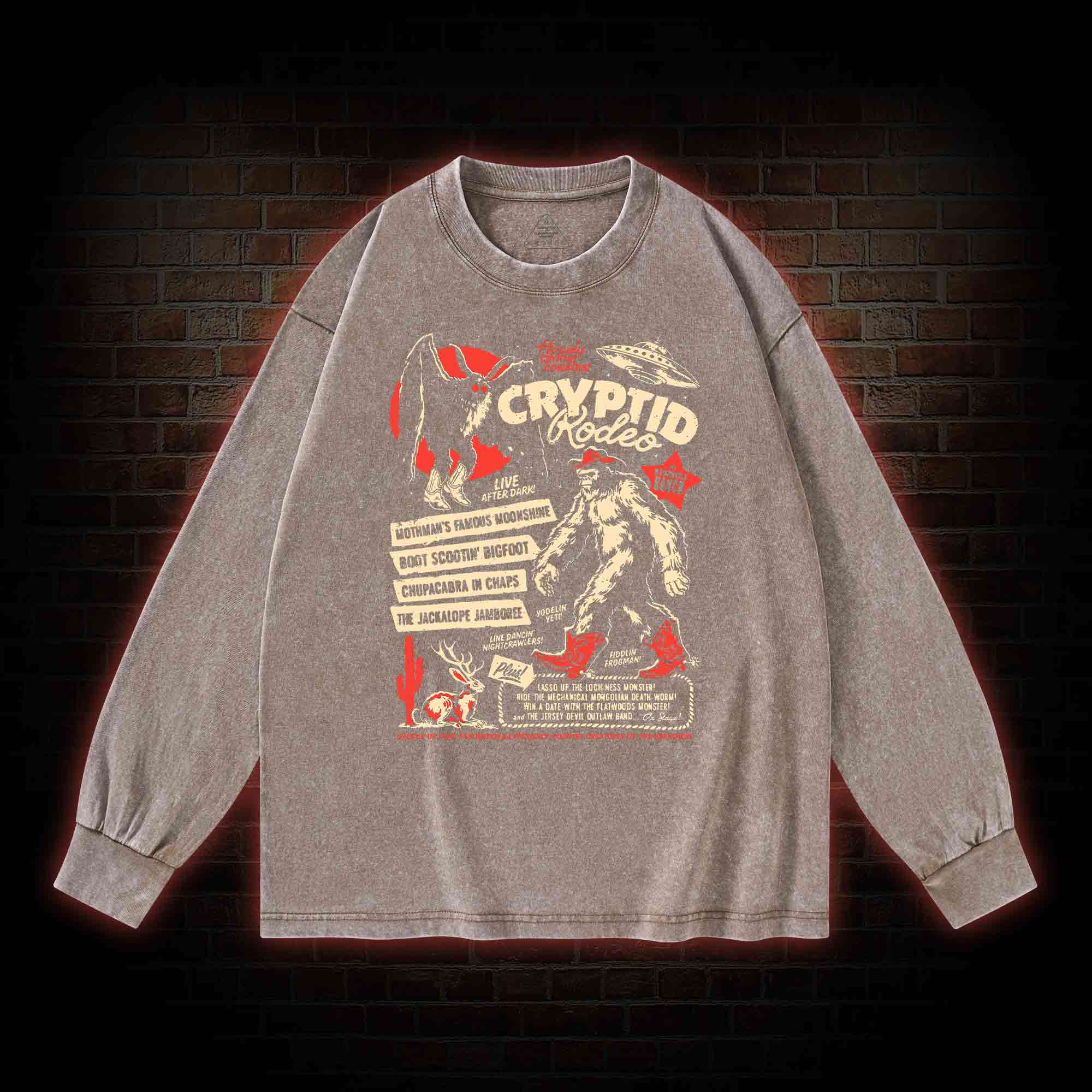 Cryptid Rodeo Washed Long-Sleeve T-shirt