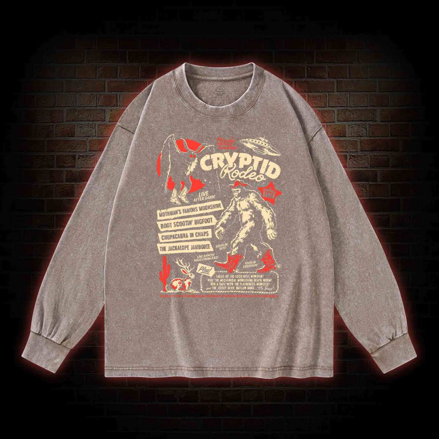 Cryptid Rodeo Washed Long-Sleeve T-shirt