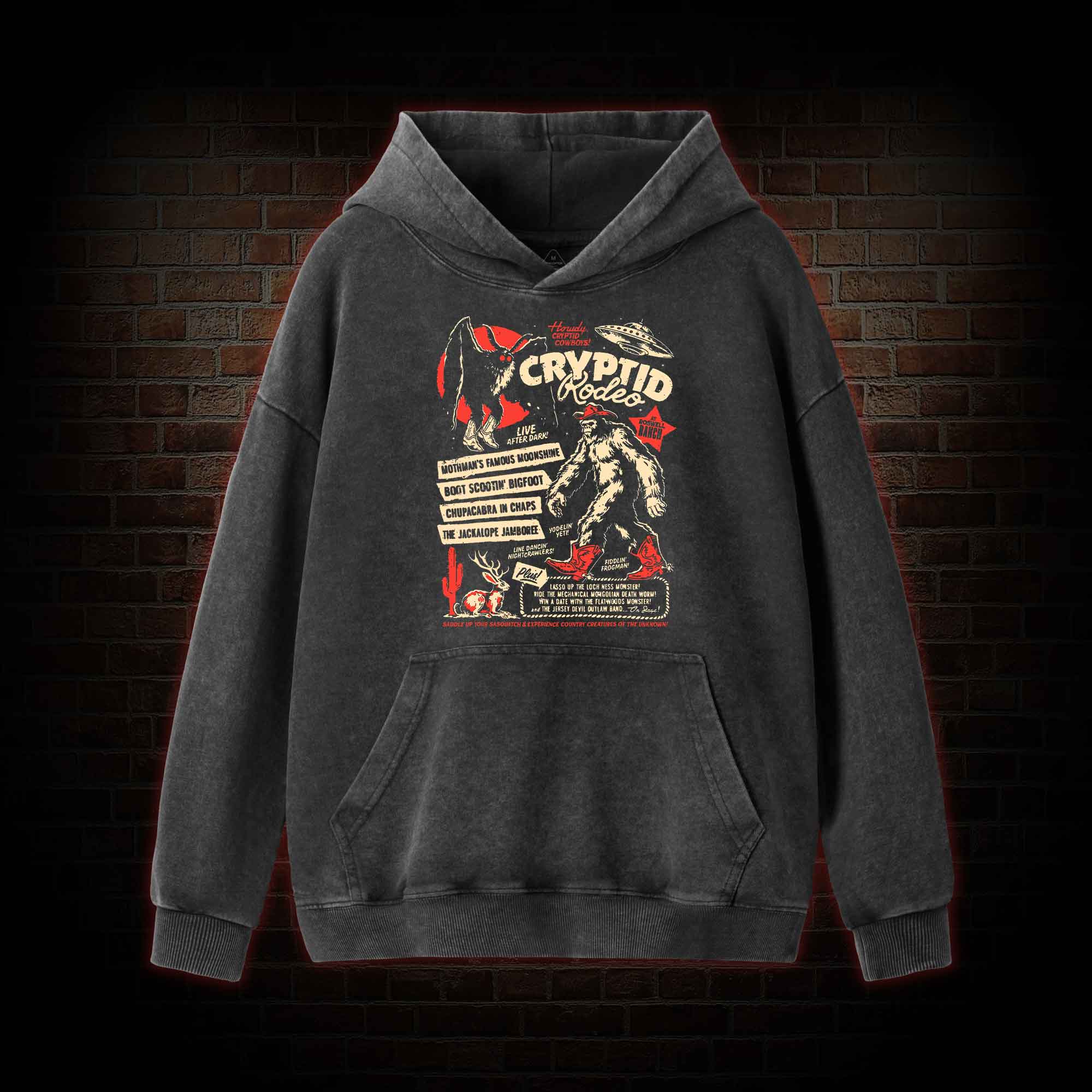 Cryptid Rodeo Washed Hoodie