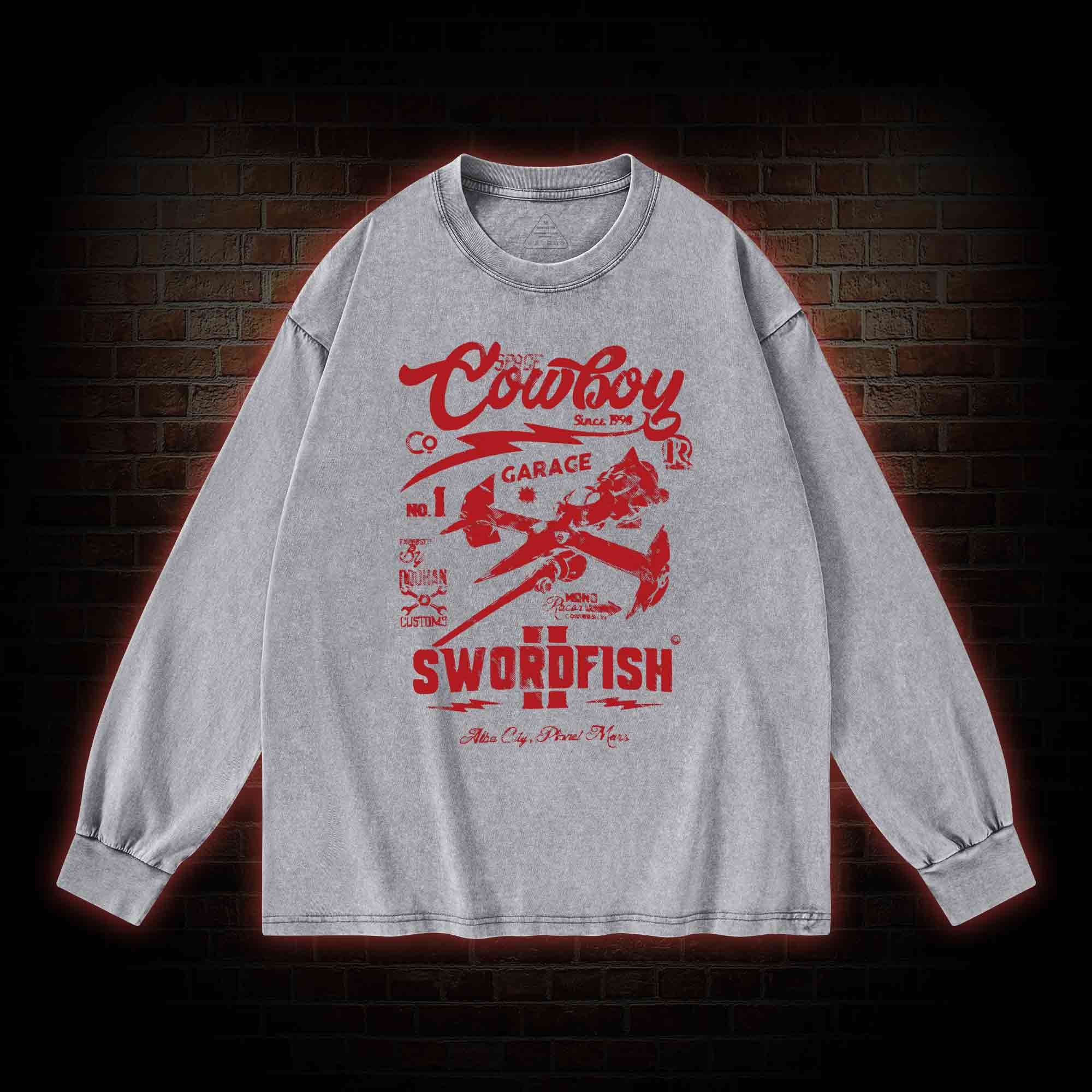 Whatever Happens Anime Washed Long-Sleeve T-shirt