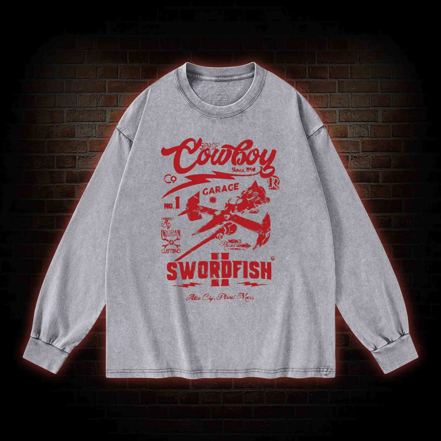 Whatever Happens Anime Washed Long-Sleeve T-shirt