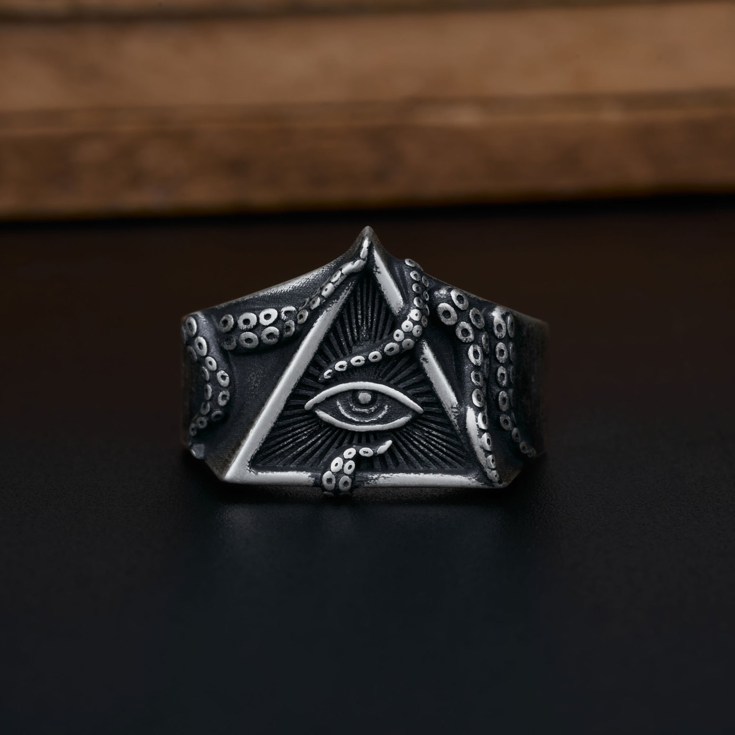 Eye of Cthulhu Sterling Silver Ring