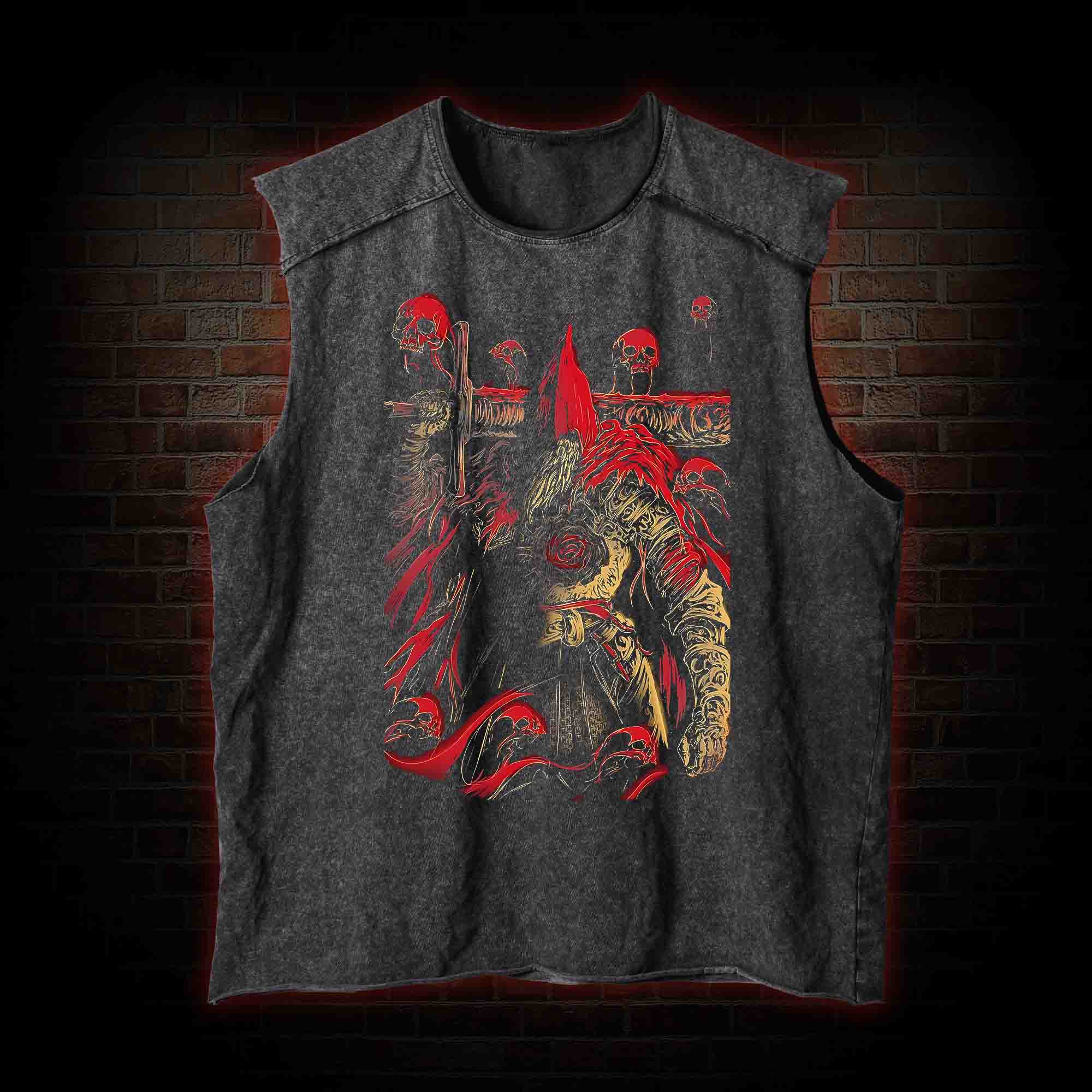 Dark Warrior Vintage Washed Tank Top