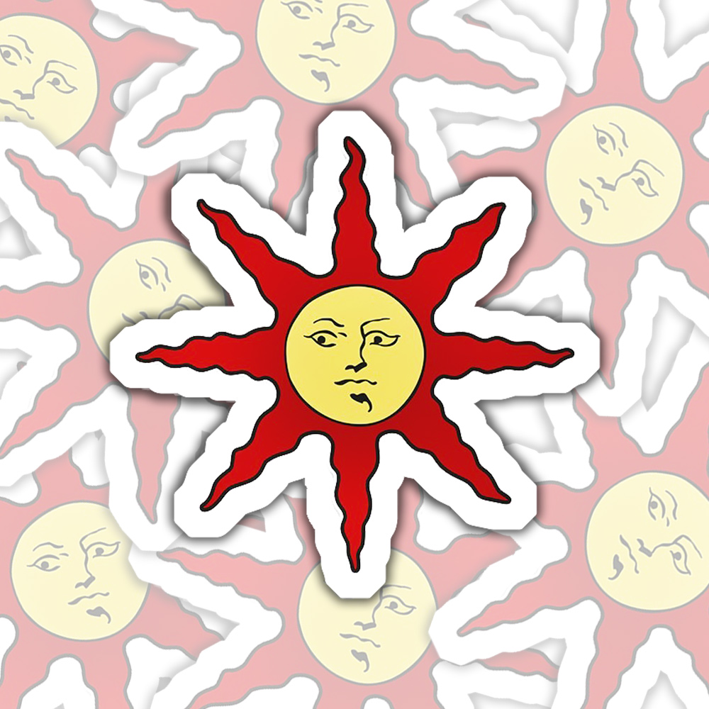 Praise the Sun Retro Sticker