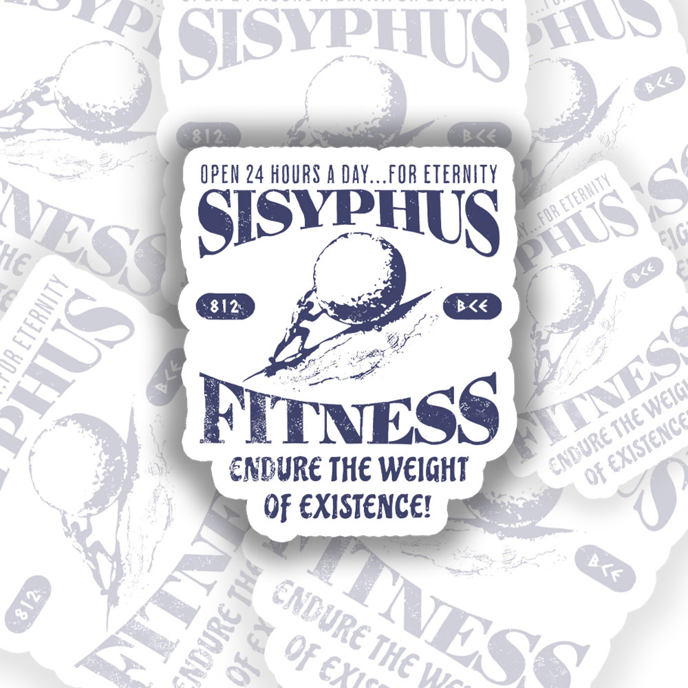 Sisyphus Fitness Sticker