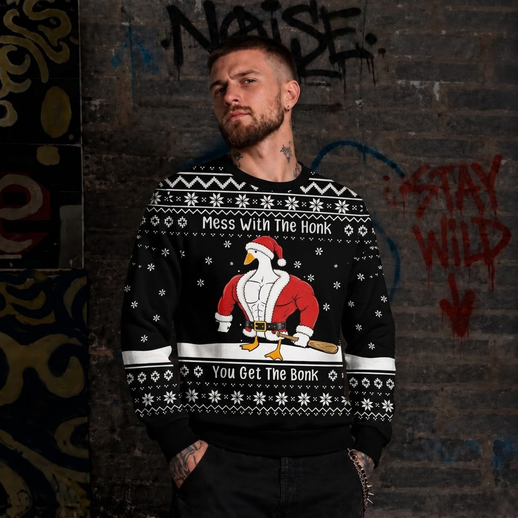 Mess with the Honk Ugly Sweatshirts