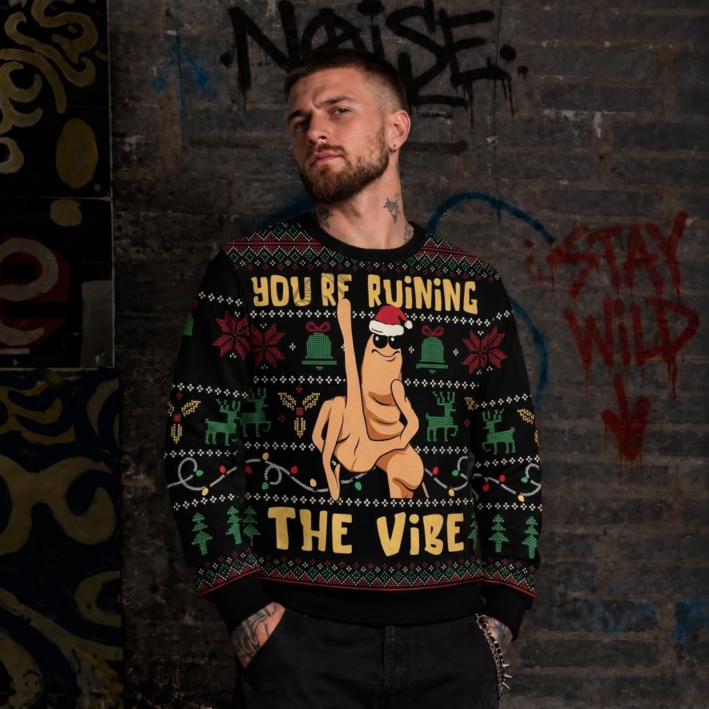 You're Ruining The Vibe Ugly Sweatshirts