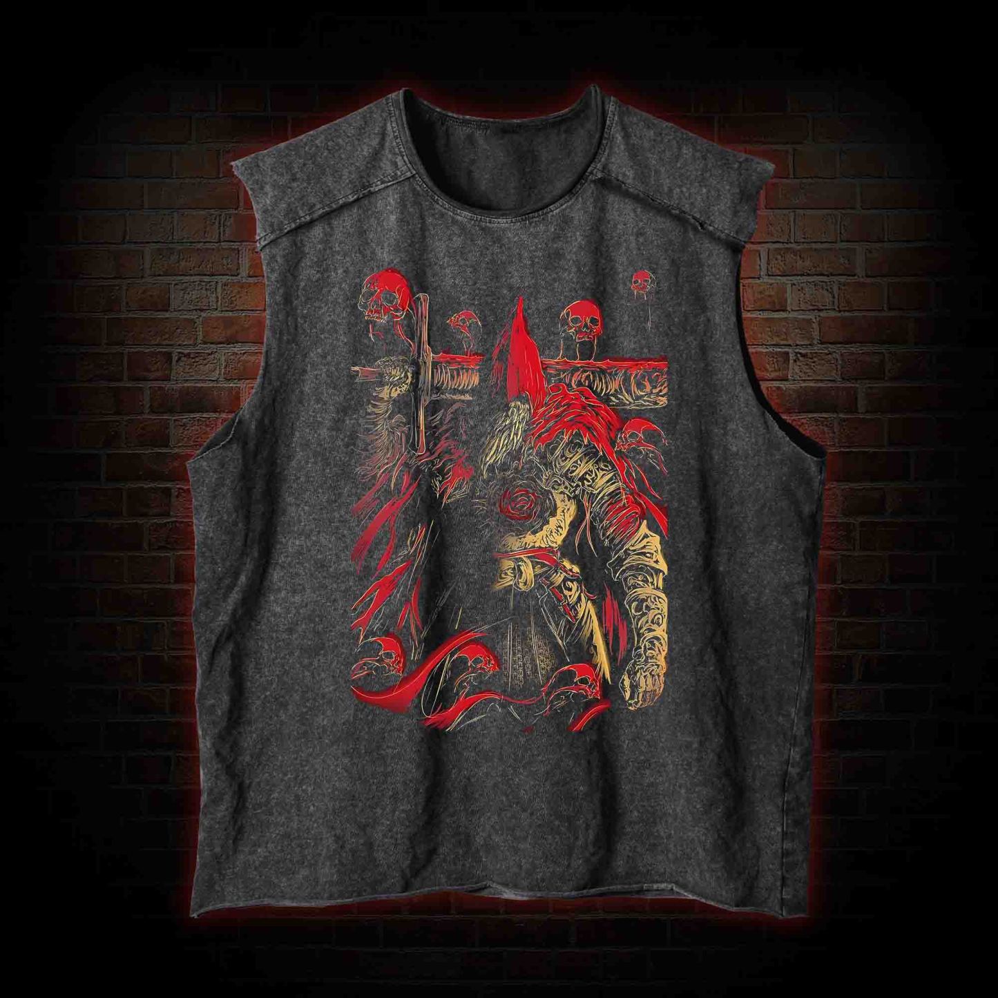 Dark Warrior Vintage Washed Tank Top
