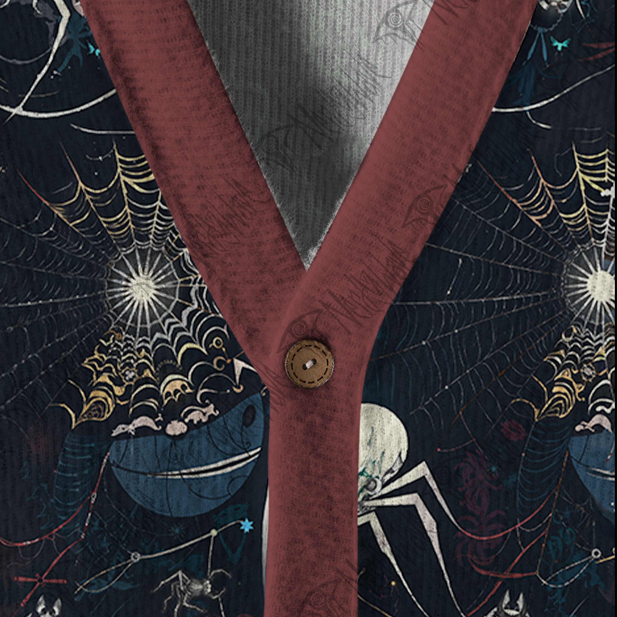 Shadowy Spiders Cardigan Sweater