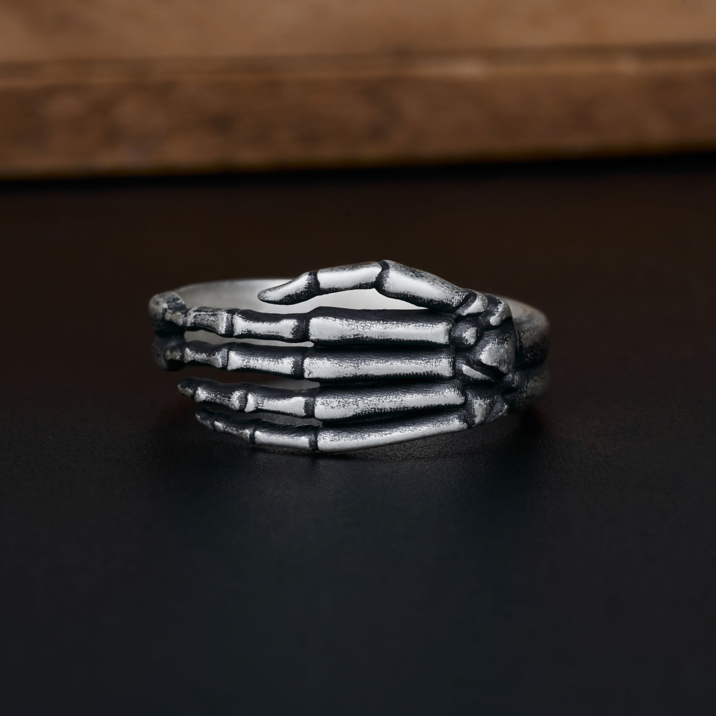 Hand Bones Sterling Silver Ring