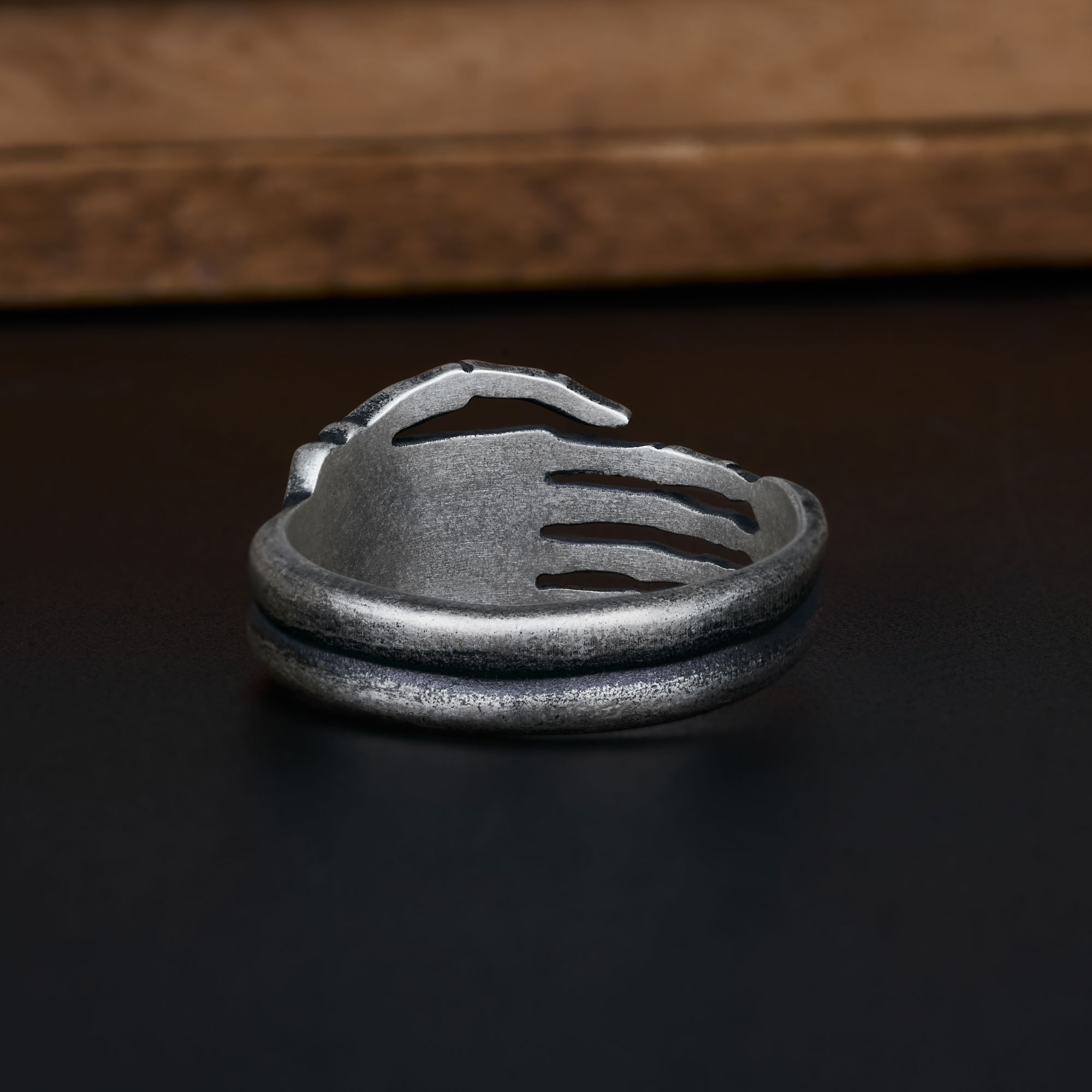 Hand Bones Sterling Silver Ring