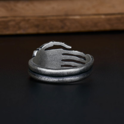 Hand Bones Sterling Silver Ring