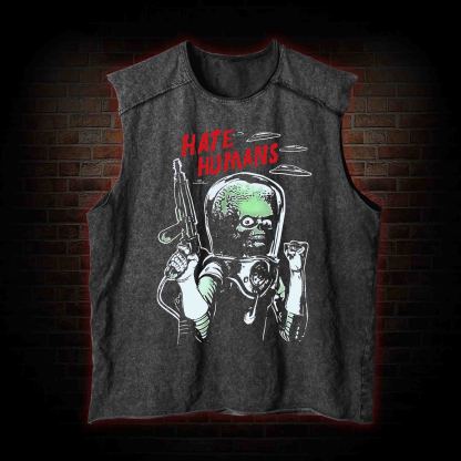 Hate Humans Vintage Washed Tank Top