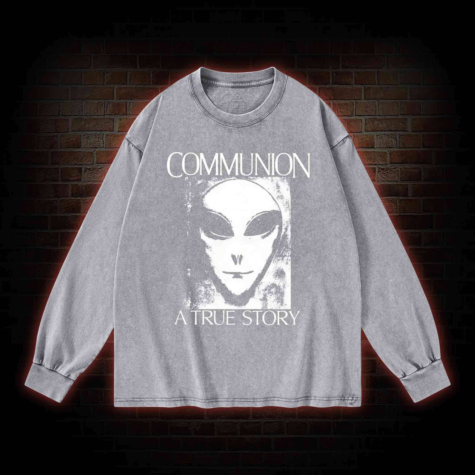 Communion a True Story Washed Long-Sleeve T-shirt