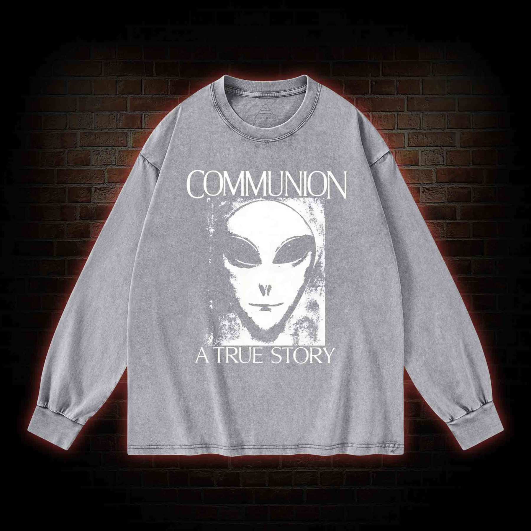 Communion a True Story Washed Long-Sleeve T-shirt