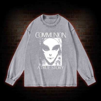 Communion a True Story Washed Long-Sleeve T-shirt
