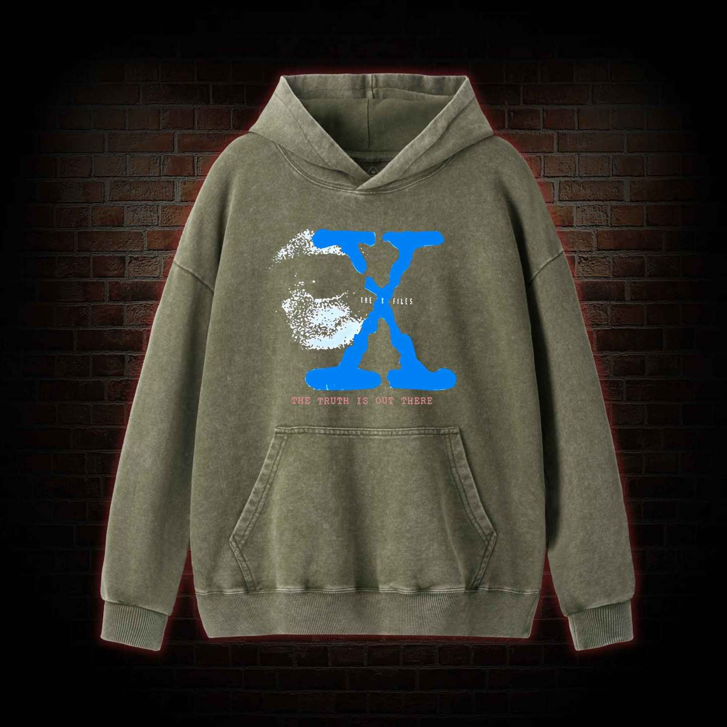 Retro The Truth is Out There Washed Hoodie