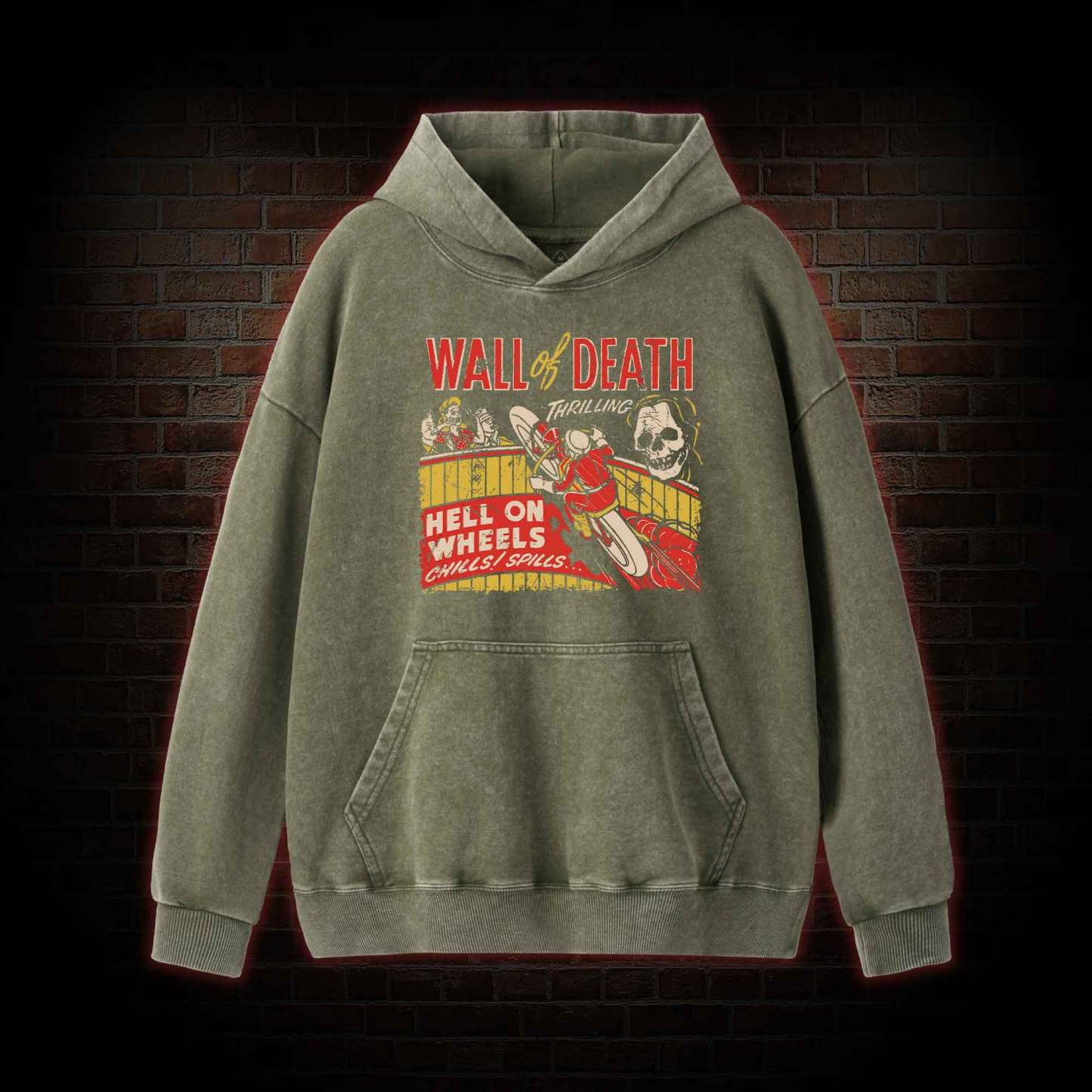 Wall of Death Washed Hoodie