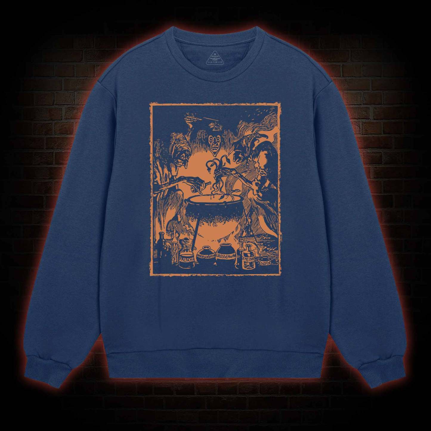 Three Witches Around Cauldron Sweatshirt
