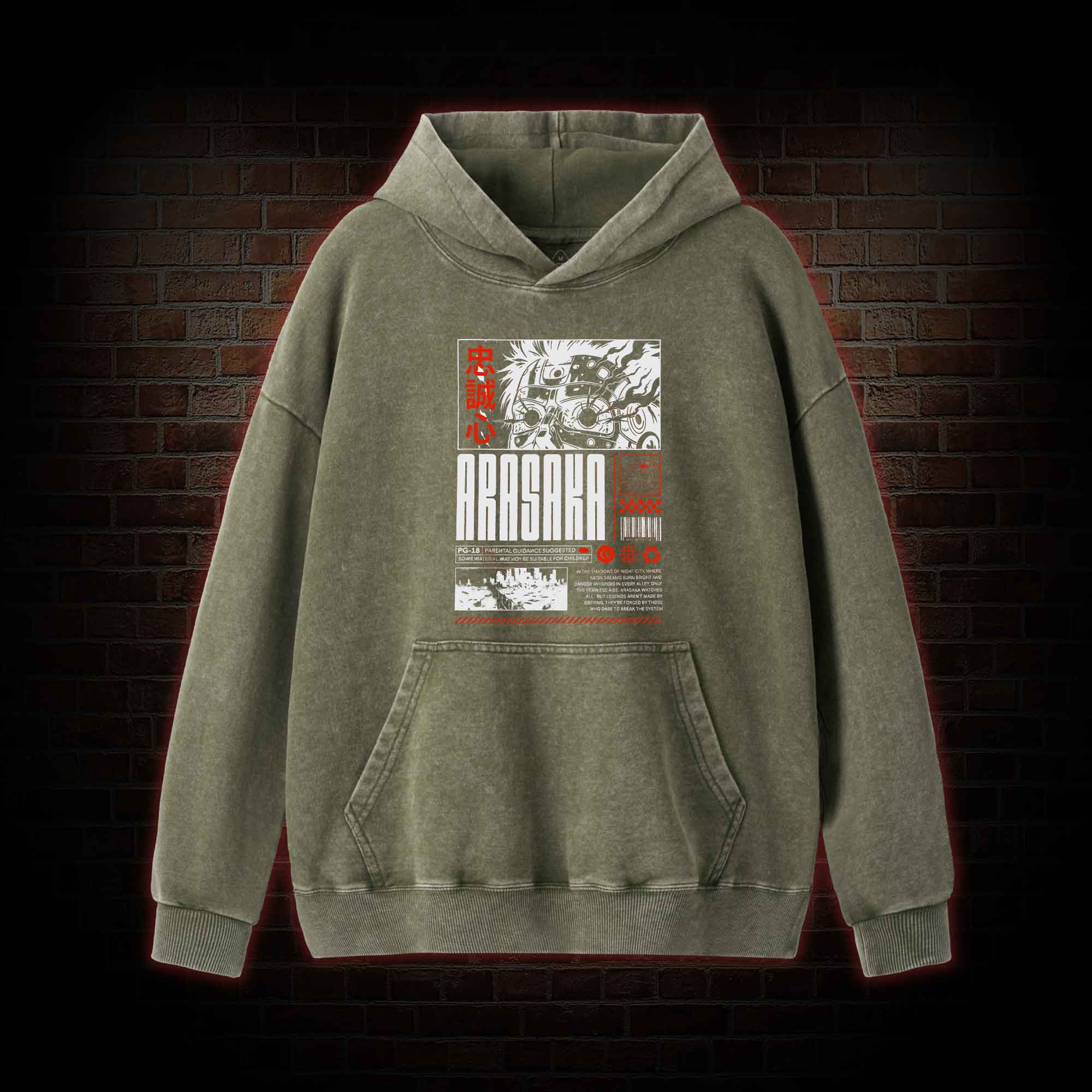 Samurai Washed Hoodie