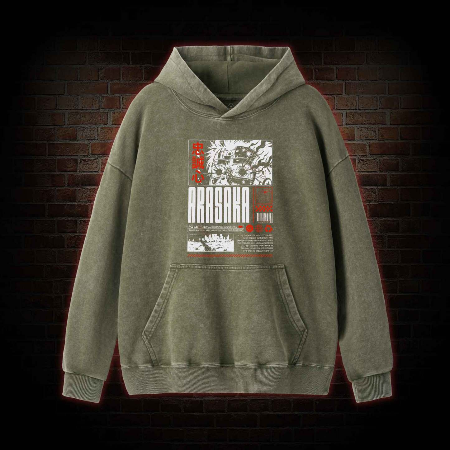 Samurai Washed Hoodie