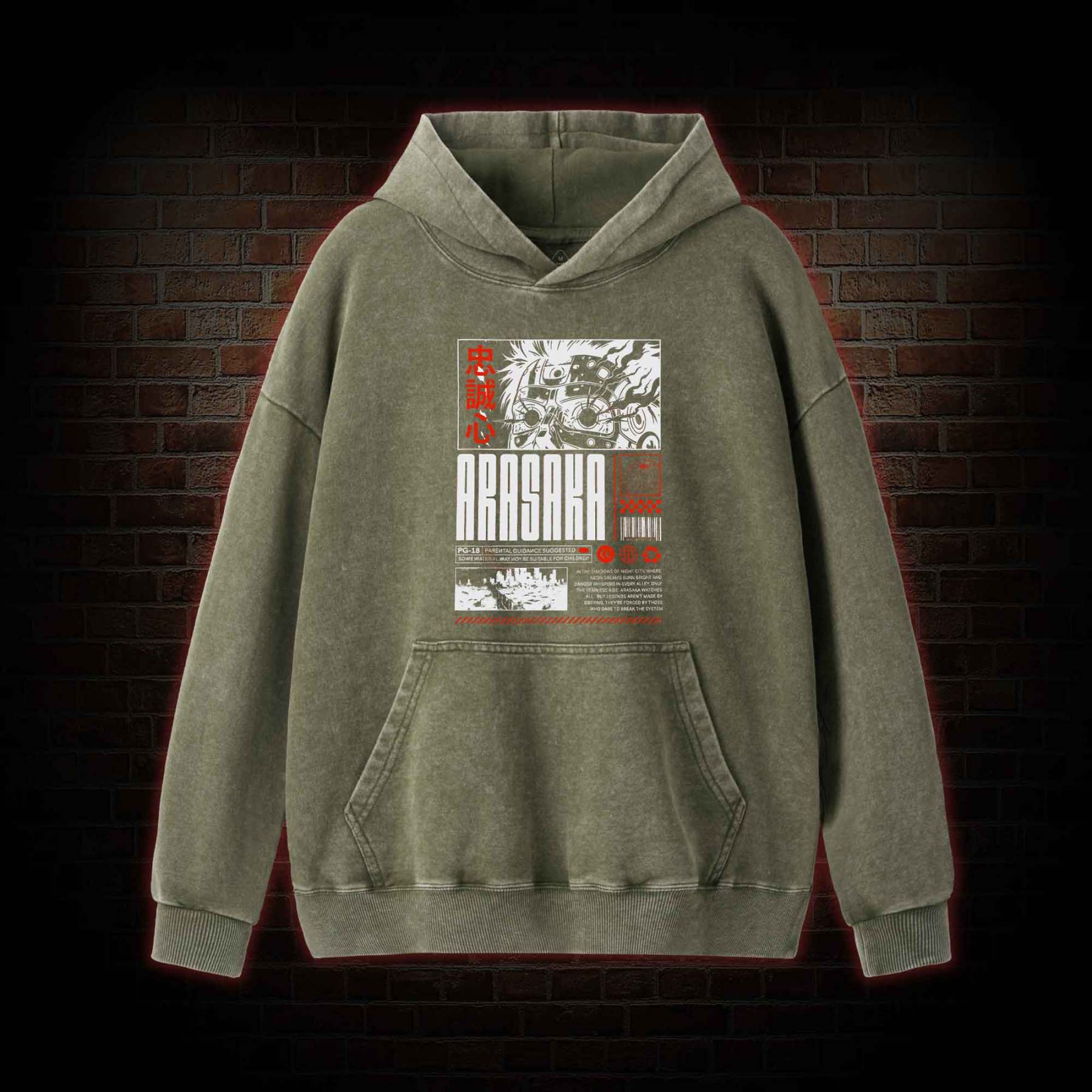 Samurai Washed Hoodie