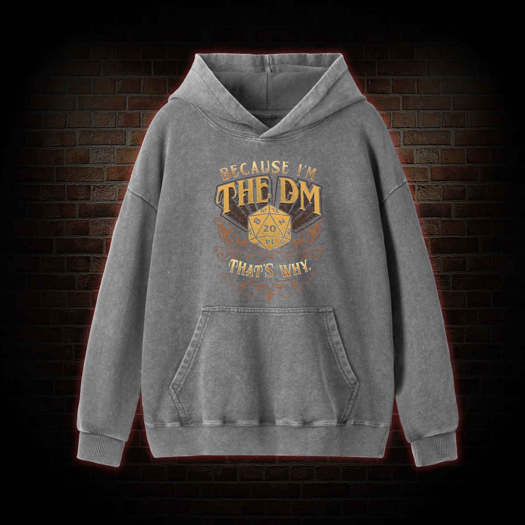 Because I'm The DM Washed Hoodie