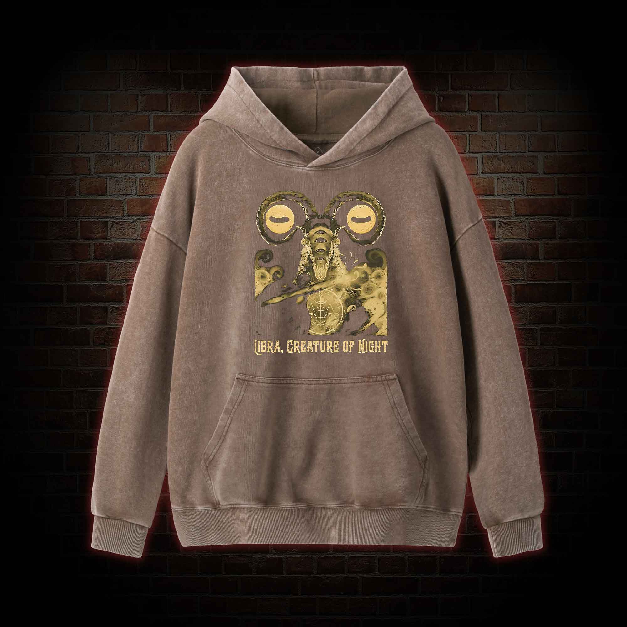 Creature of Night Washed Hoodie