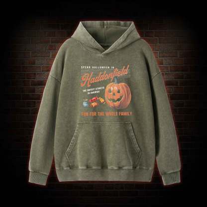 Spend Halloween in Haddonfield Washed Hoodie