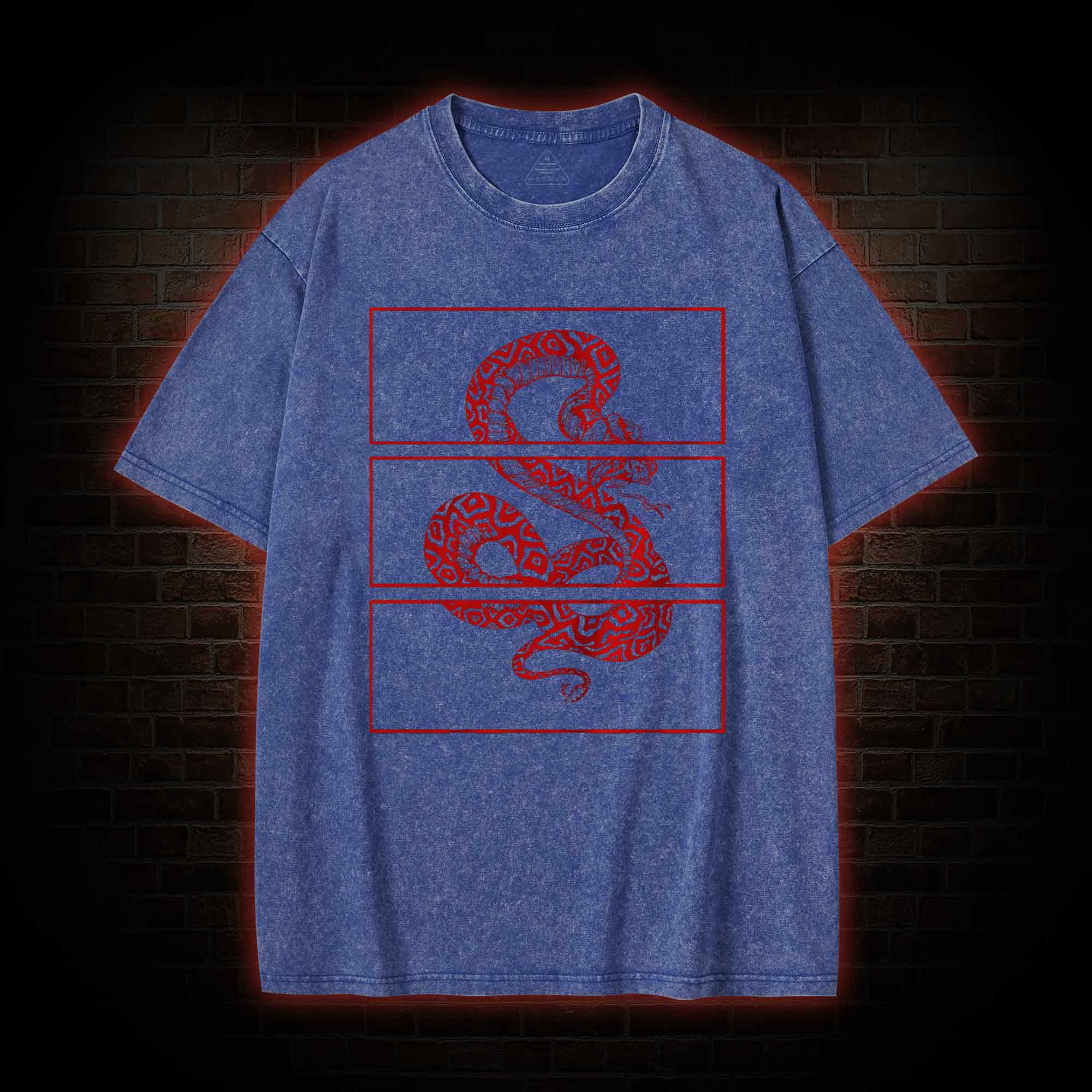 Red Snake Washed T-shirt