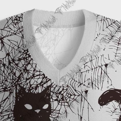 Octopus And Black Cat Sweatershirt Vest