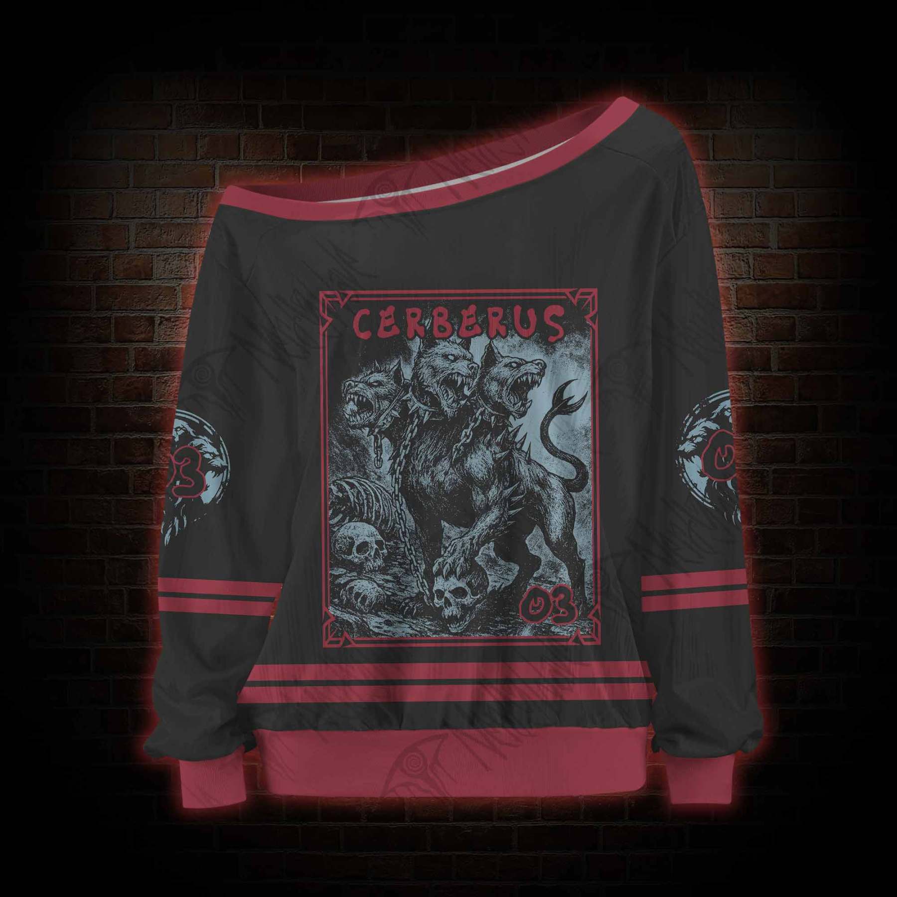 Hell Hound Cerberus Off Shoulder Jersey