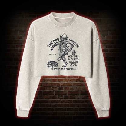 The Odd Goblin Washed Cropped Sweatshirts