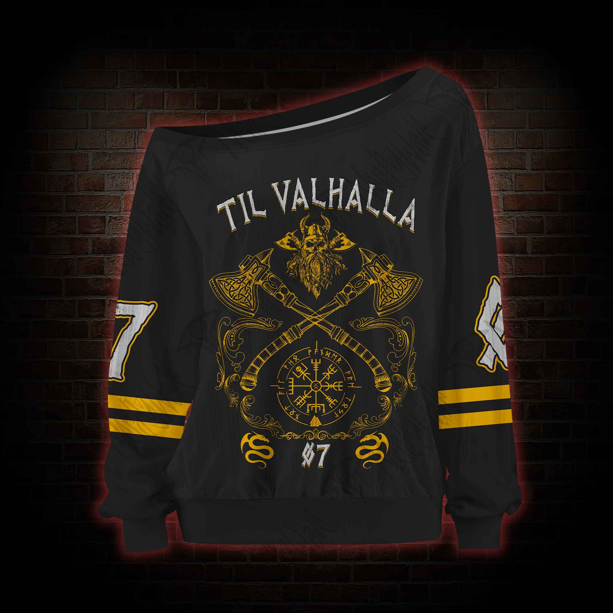 Til Valhalla Off Shoulder Jersey